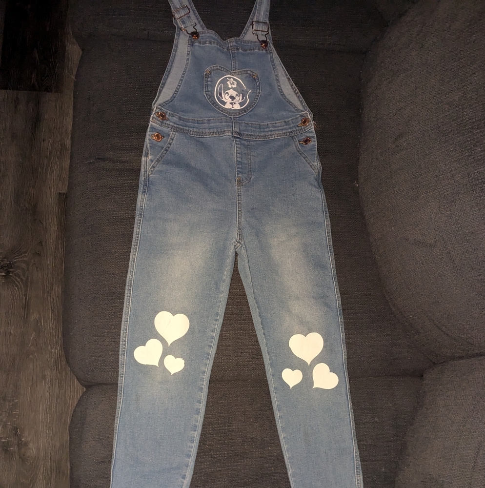 Girl jeans overalls